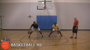 リバースビトゥイーンザレッグス・クロスオーバー・ドリブルドリル